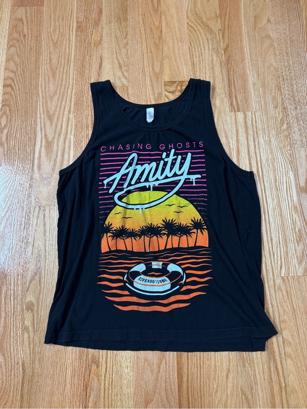 The Amity Affliction Tank Top Mens size XL Chasing Ghosts Sunset